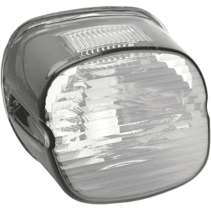 DRAG SPECIALTIES Laydown Taillight Lens with Top Tag Window Smoke 2010-0778