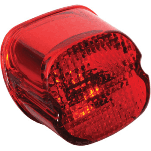 DRAG SPECIALTIES Laydown Taillight Lens with Bottom Tag Lens Red 0902-6321